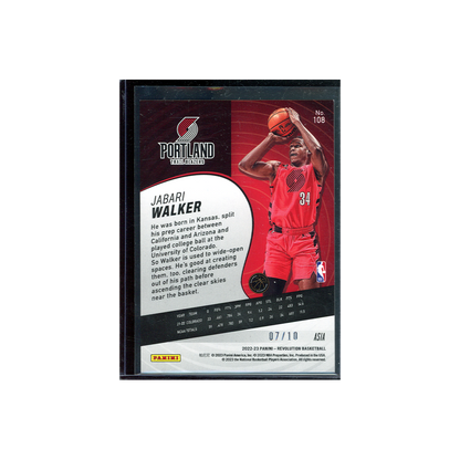 Jabari Walker 2022-23 Panini Revolution Basketball Rookie Asia /10