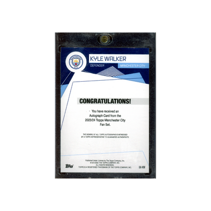 Kyle Walker 2023 Manchester City Team Set Auto