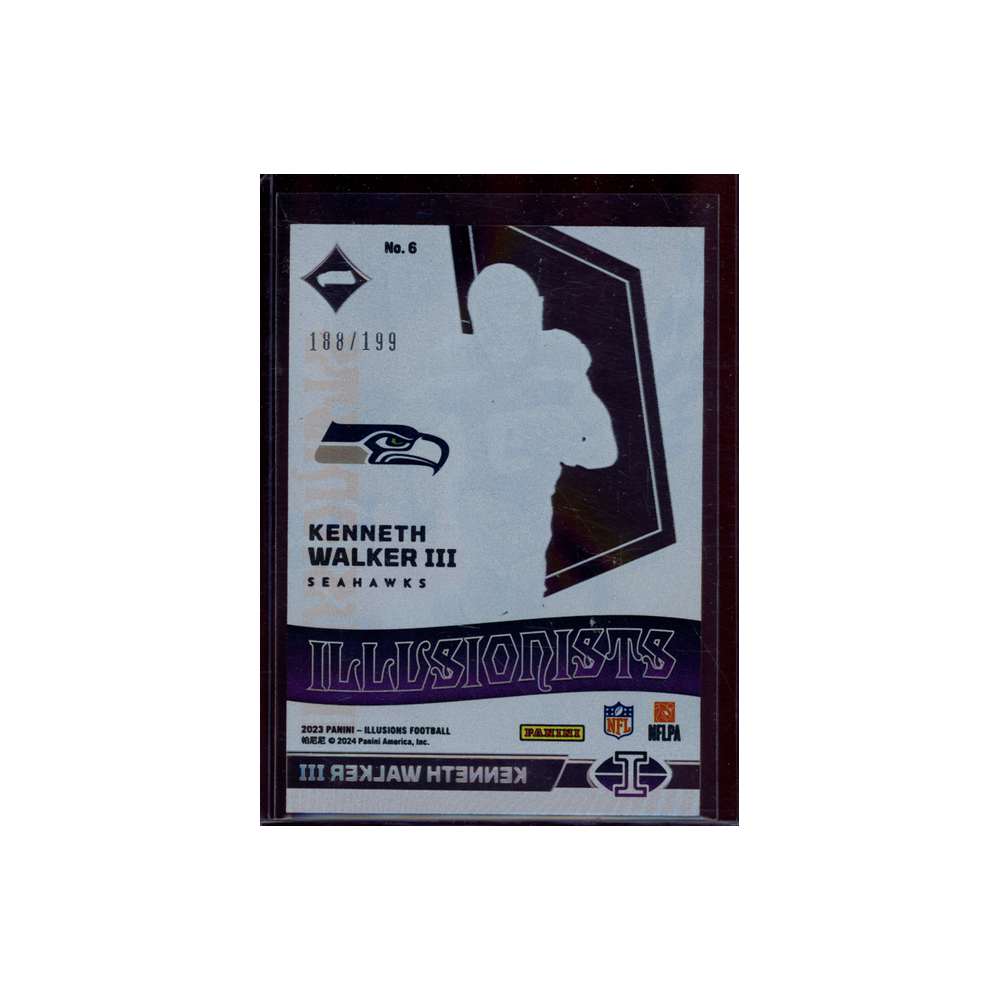 Kenneth Walker III 2023 Panini Illusions Football Illusionists /199