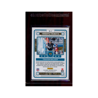 Travon Walker 2024 Panini Photogenic Football Troops Tribute /75