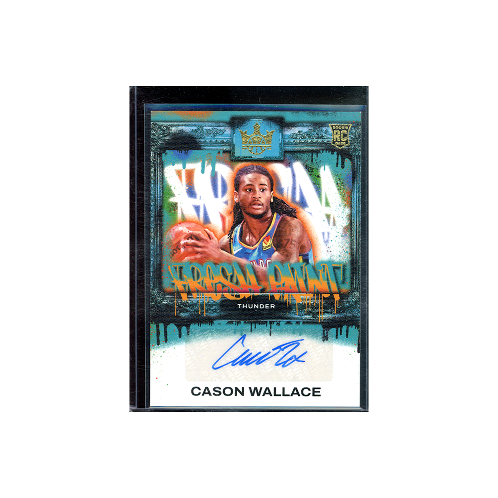 Cason Wallace 2023-24 Panini Court Kings Basketball Fresh Paint Rookie Auto /125