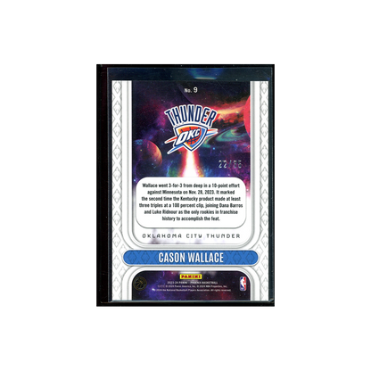 Cason Wallace 2023-24 Panini Phoenix Basketball Rookie Rising Yellow /35