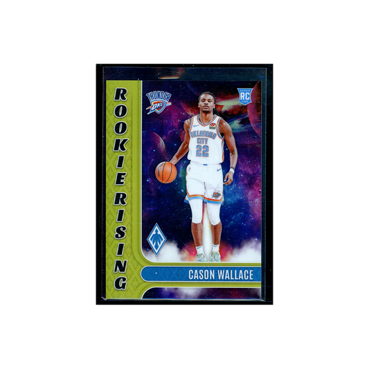 Cason Wallace 2023-24 Panini Phoenix Basketball Rookie Rising Yellow /35