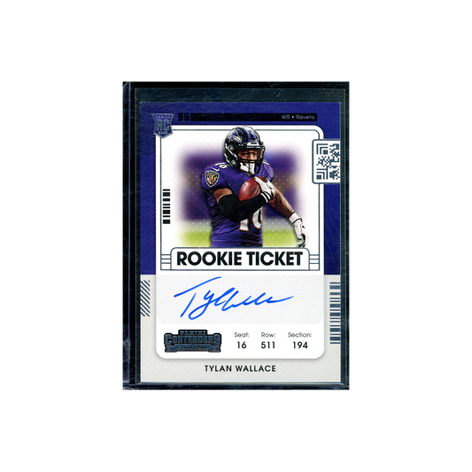 Tylan Wallace 2021 Panini Contenders Football Rookie Ticket Auto