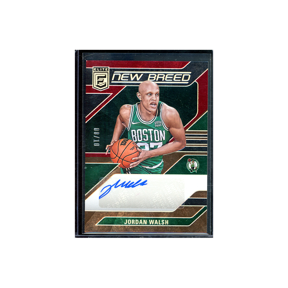 Jordan Walsh 2023-24 Panini Donruss Elite Basketball New Breed Rookie Auto Gold /10