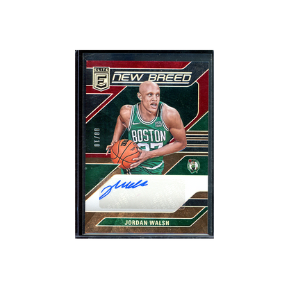 Jordan Walsh 2023-24 Panini Donruss Elite Basketball New Breed Rookie Auto Gold /10