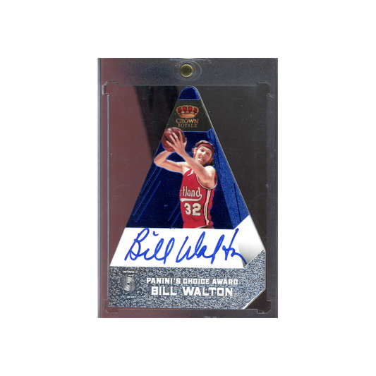 Bill Walton 2011 Panini Crown Royale Basketball Choice Award Die-Cut Auto Blue /20