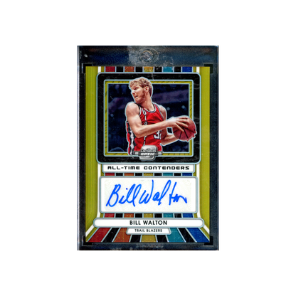 Bill Walton 2022-23 Panini Contenders Optic Basketball All-Time Contenders Auto Gold /10
