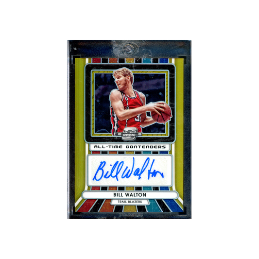Bill Walton 2022-23 Panini Contenders Optic Basketball All-Time Contenders Auto Gold /10