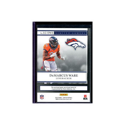 DeMarcus Ware 2023 Panini Limited Football Game-Worn Limited Gamers Patch /49