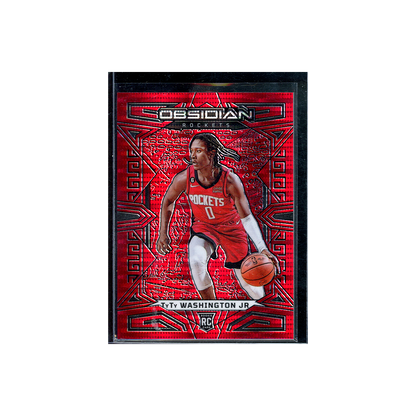 TyTy Washington Jr. 2022-23 Panini Obsidian Basketball Red Pulsar Rookie /8