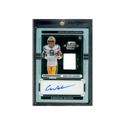 Christian Watson 2022 Panini Contenders Optic Football RPA Silver /75