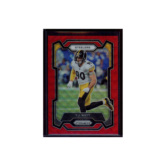TJ Watt 2023 Panini Prizm Football Red Wave /149