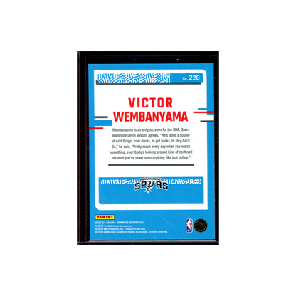 Victor Wembanyama 2023-24 Panini Donruss Basketball Rated Rookie