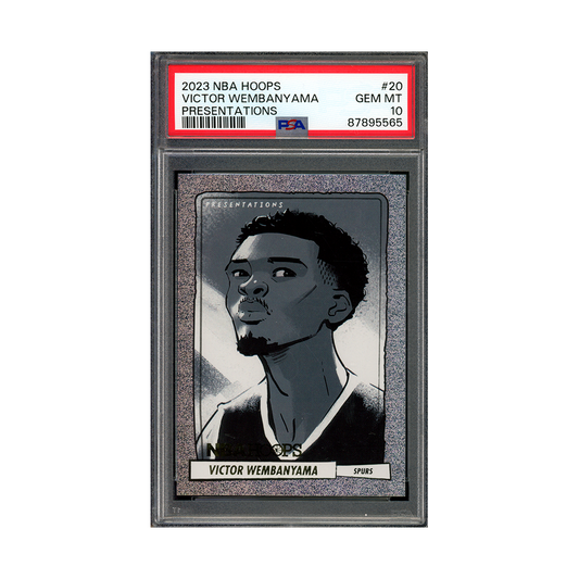 Victor Wembanyama 2023-24 Panini Hoops Basketball Presentations Rookie PSA 10