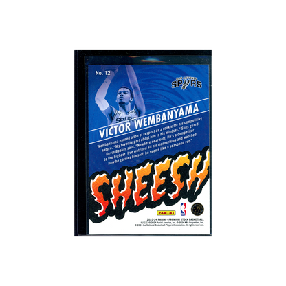 Victor Wembanyama 2023-24 Panini Premium Stock Basketball Sheesh