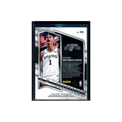 Victor Wembanyama 2023-24 Panini Spectra Basketball Spectracular Debut Rookie