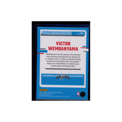 Victor Wembanyama 2023-24 Panini Donruss Optic Rookie #225