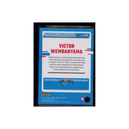 Victor Wembanyama 2023-24 Panini Donruss Optic Rookie #225