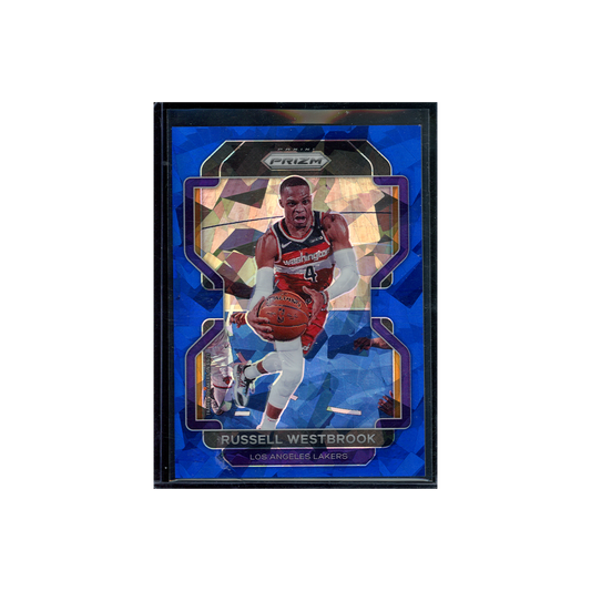 Russell Westbrook 2021-22 Panini Prizm Basketball Blue Ice Prizm /125