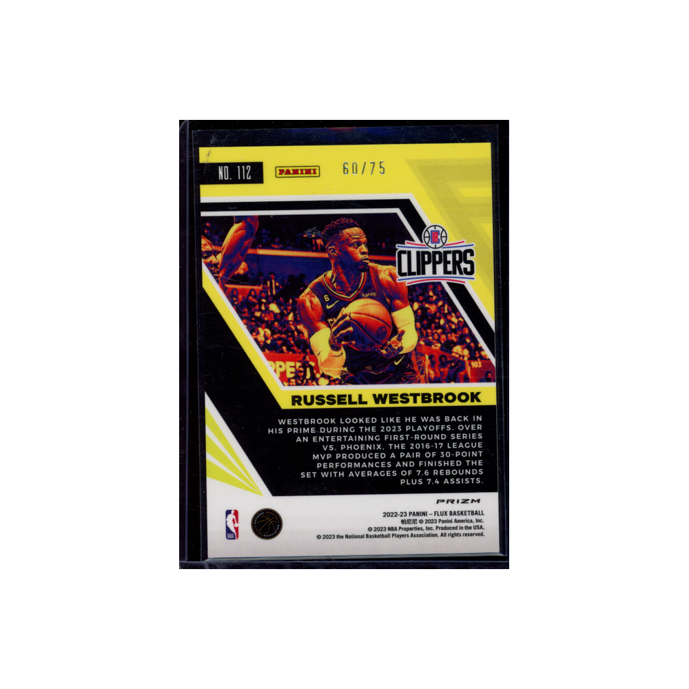 Russell Westbrook 2022-23 Panini Flux Basketball /75