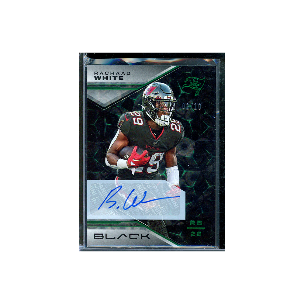 Rachaad White 2023 Panini Black Football Auto Green /10