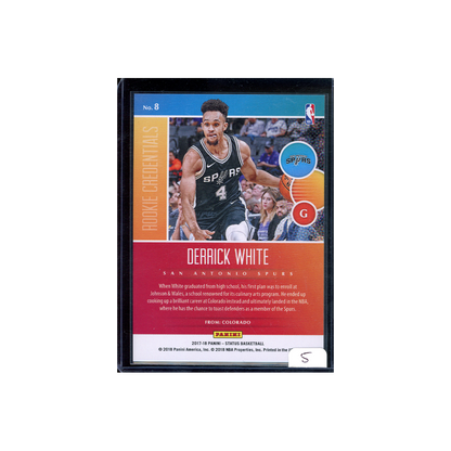 Derrick White 2017-18 Panini Status Basketball Rookie Credentials /299