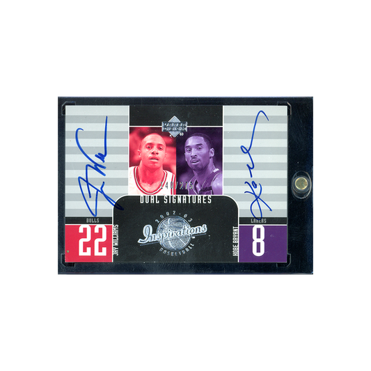 Kobe Bryant & Jay Williams 2003 Upper Deck Basketball Dual Signatures Auto /275