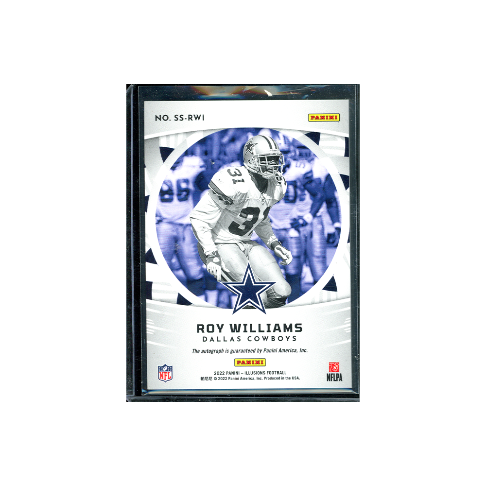 Roy Williams 2022 Panini Illusions Football Supelatives Auto /49