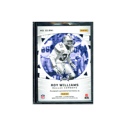 Roy Williams 2022 Panini Illusions Football Supelatives Auto /49