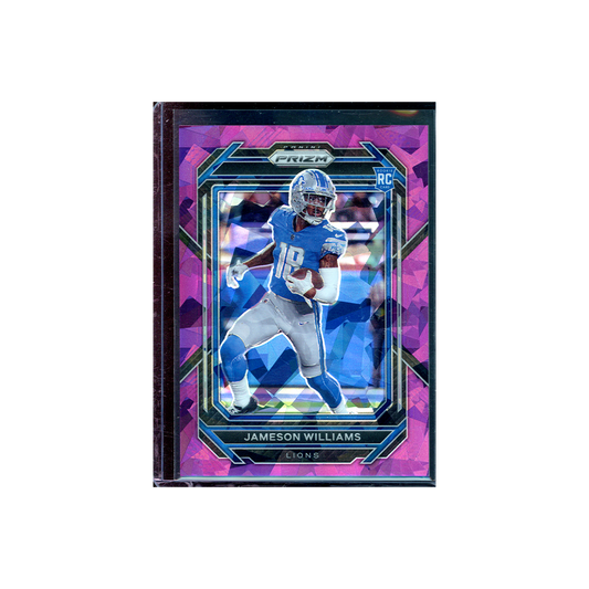 Jameson Williams 2022 Panini Prizm Football Purple Ice Rookie /225