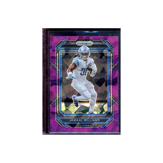 Jamaal Williams 2022 Panini Prizm Football Purple Ice Prizm /225