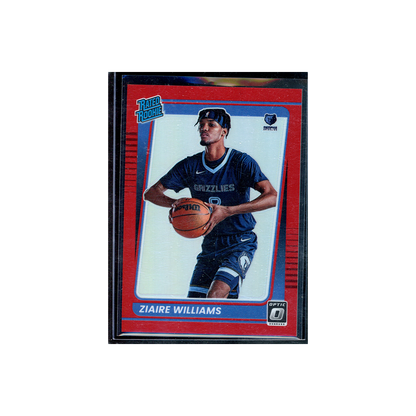 Ziaire Williams 2021-22 Panini Donruss Optic Basketball Rated Rookie Red /99