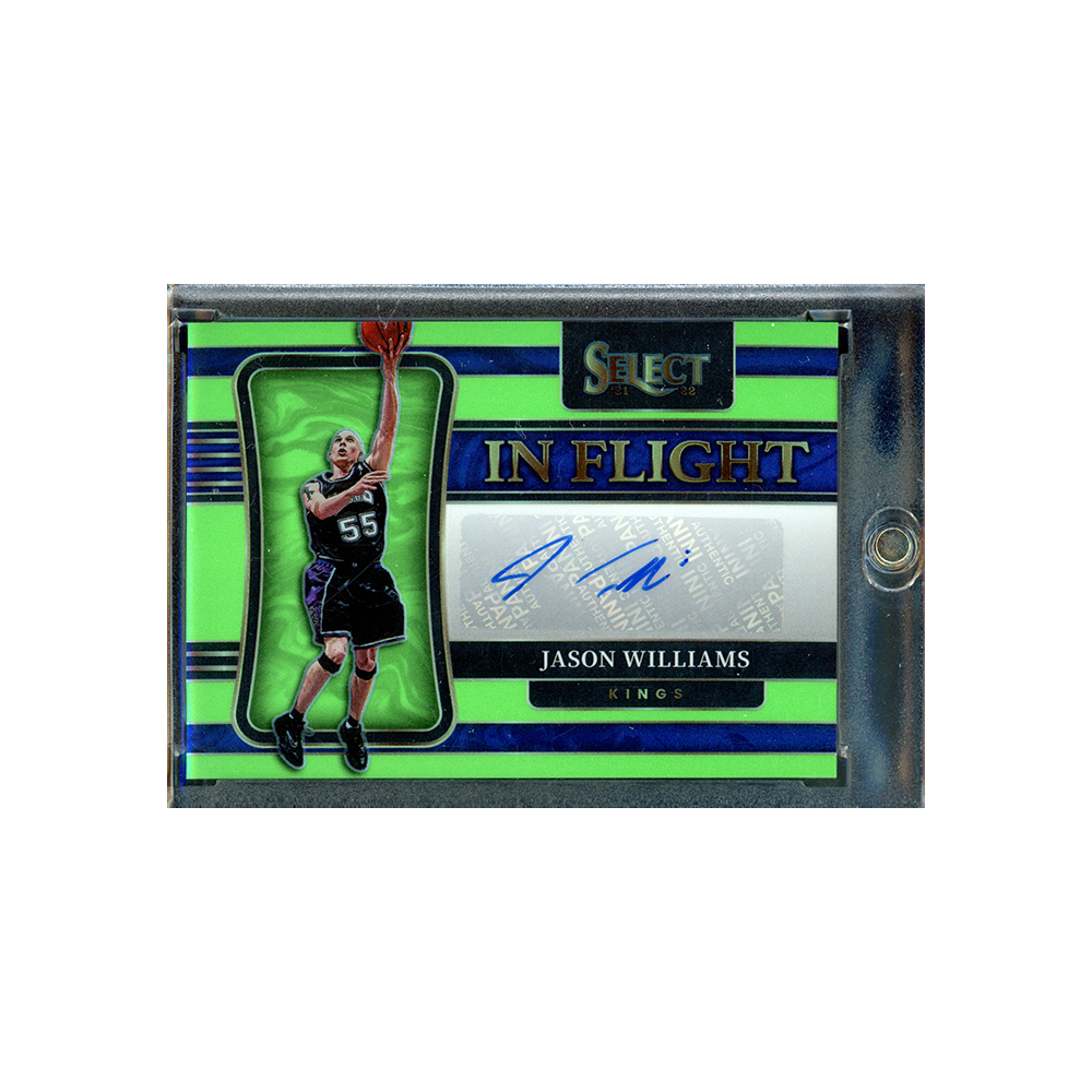 Jason Williams 2021-22 Panini Select Basketball In Flight Auto Neon Green /99