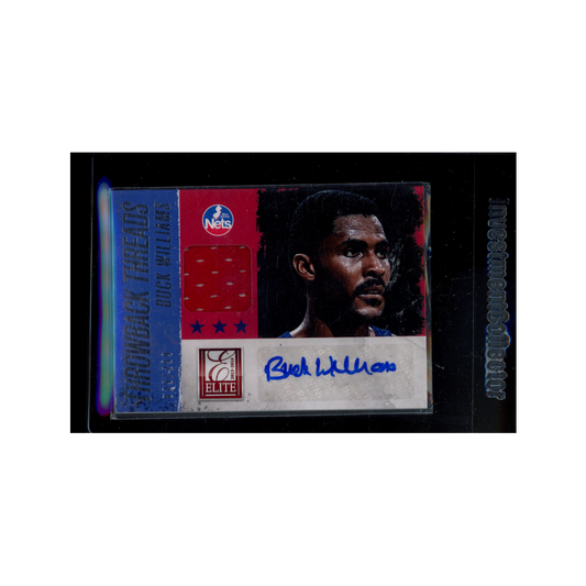 Buck Williams 2013-14 Panini Elite Basketball Throwback Threads Auto /299