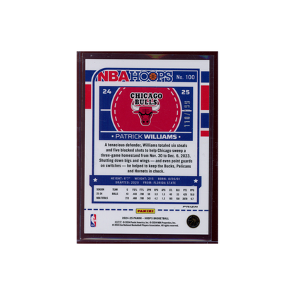 Patrick Williams 2024-25 Panini Hoops Basketball Orange /199