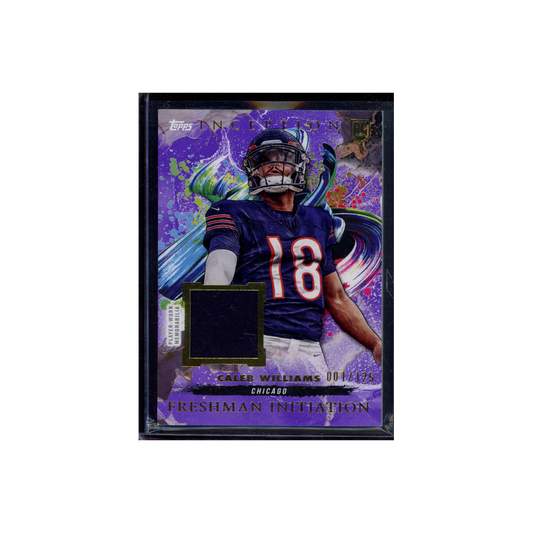 Caleb Williams 2024 Topps Inception Football Rookie Patch Purple /125