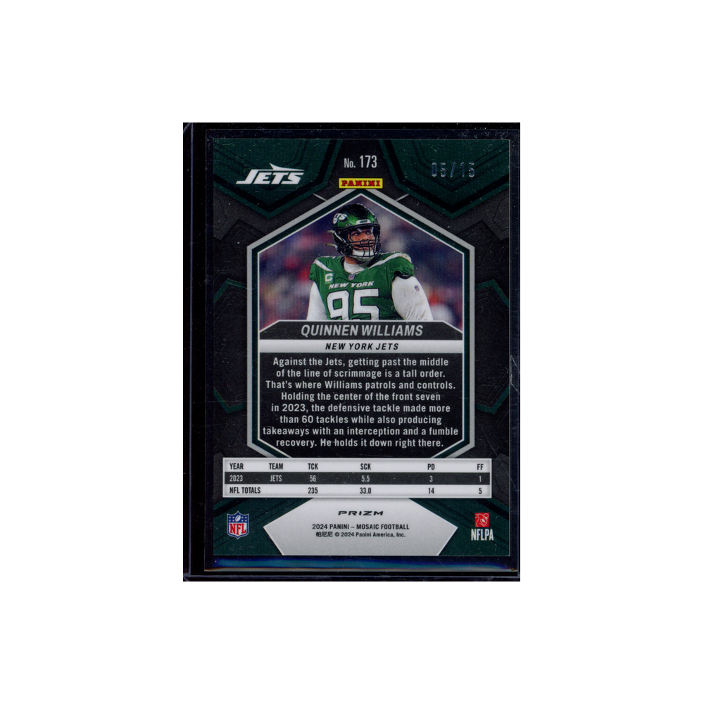 Quinnen Williams 2024 Panini Mosaic Football Tessellation /15