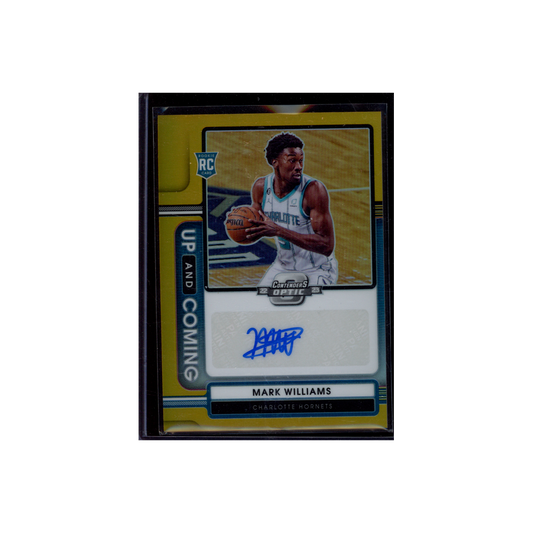 Mark Williams 2022-23 Panini Contenders Optic Basketball Up and Coming Rookie Auto Gold /10