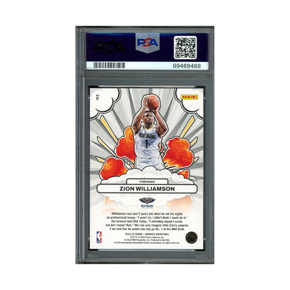 Zion Williamson 2023 Panini Donruss Basketball Bomb Squad PSA 10