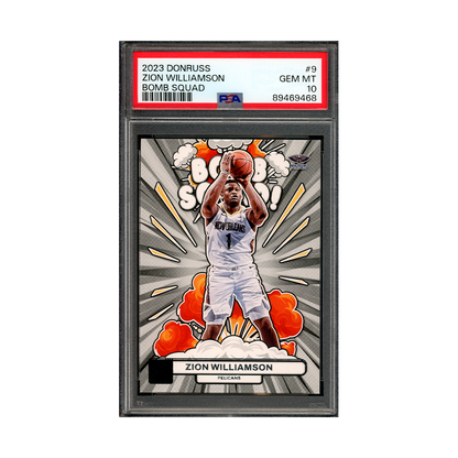 Zion Williamson 2023 Panini Donruss Basketball Bomb Squad PSA 10