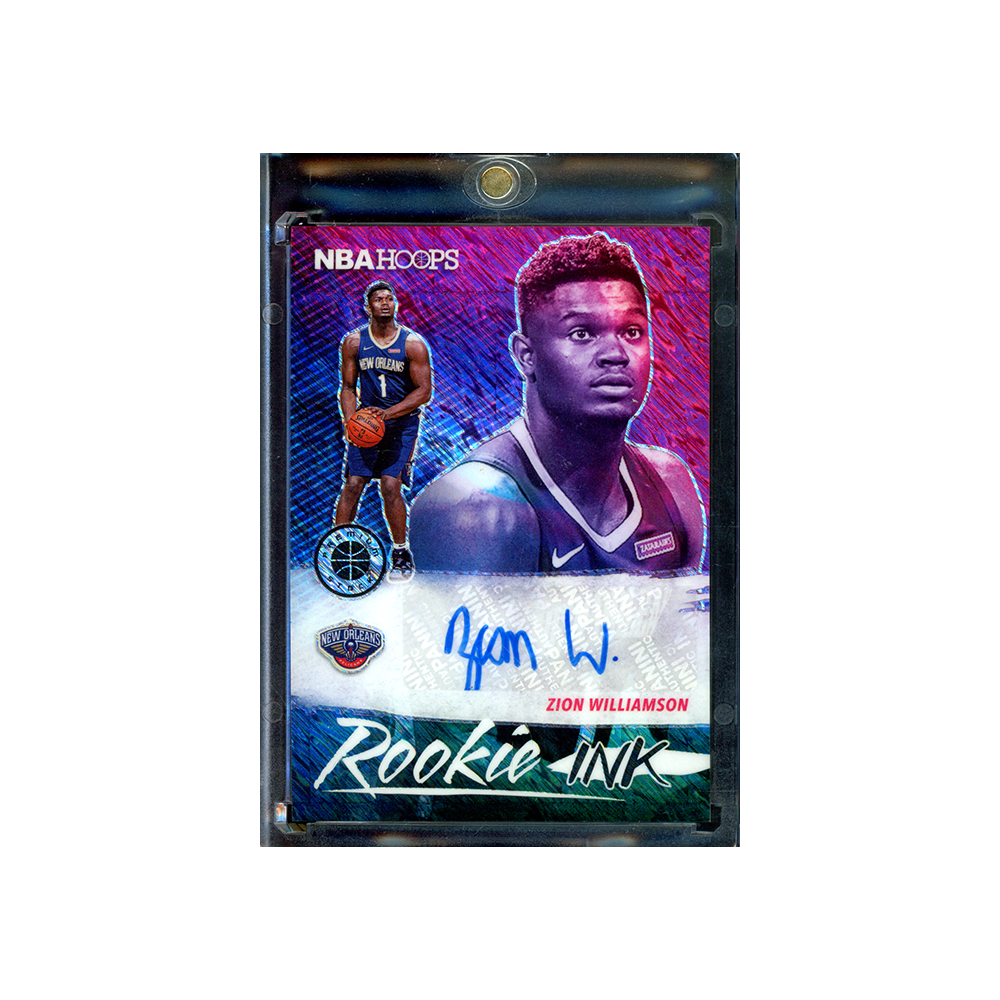 Zion Williamson 2019-20 Panini Hoops Premium Stock Basketball Rookie Auto