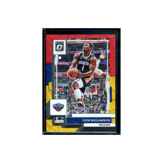 Zion Williamson 2023-24 Panini Donruss Optic Basketball Red Gold Wave /99