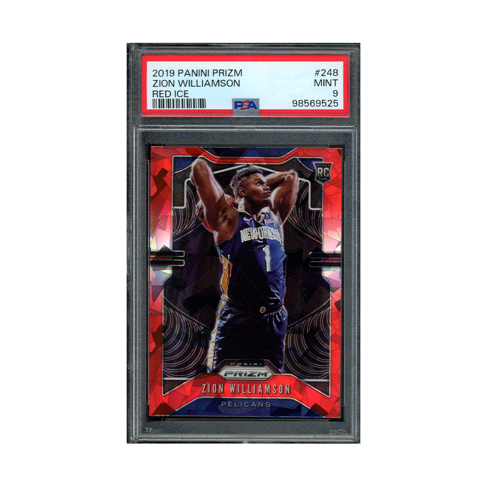 Zion Williamson 2019 Panini Prizm Rookie Red Ice PSA 9