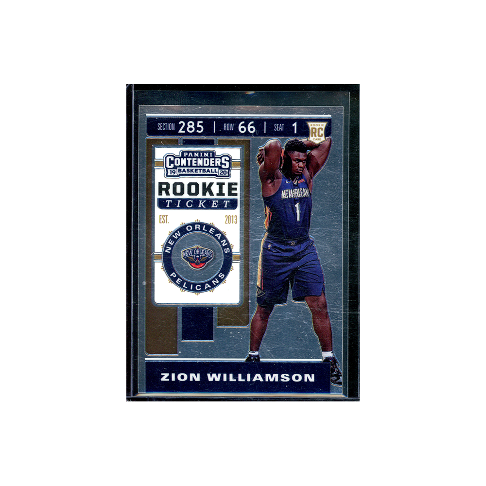 Zion Williamson 2019-20 Panini Contenders Basketball Rookie Ticket