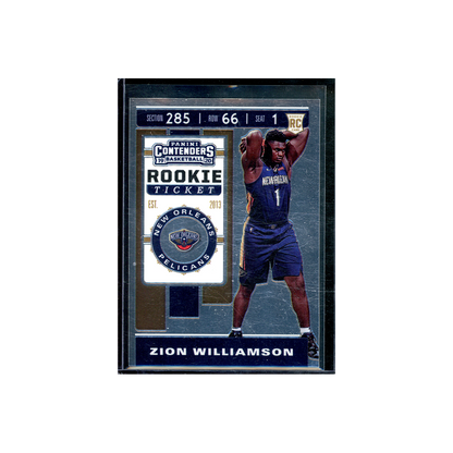 Zion Williamson 2019-20 Panini Contenders Basketball Rookie Ticket