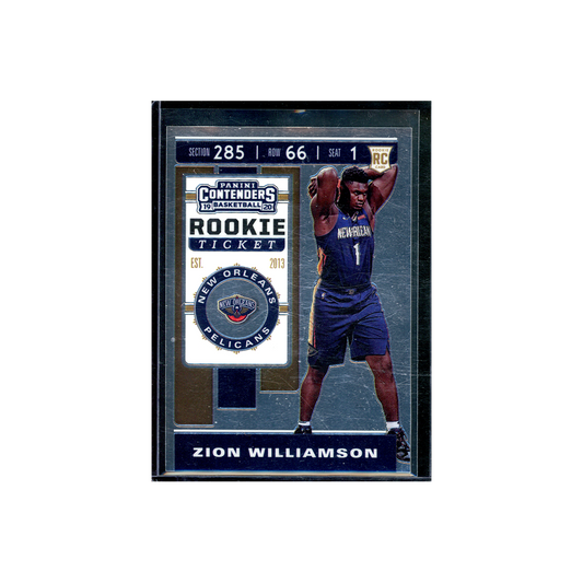 Zion Williamson 2019-20 Panini Contenders Basketball Rookie Ticket