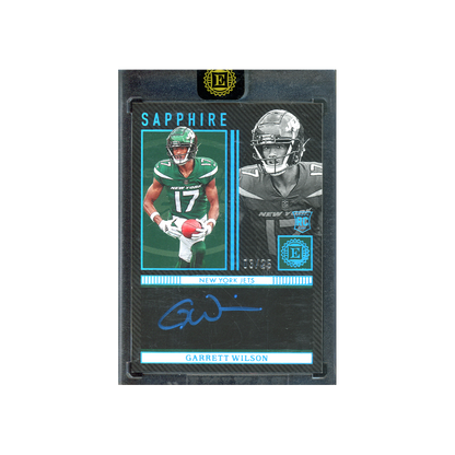 Garrett Wilson 2022 Panini Encased Football Sapphire Rookie Auto /25