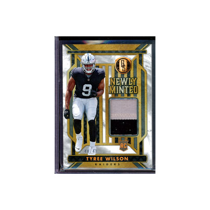 Tyree Wilson 2023 Panini Gold Standard Football Newly Minted Rookie Patch /49