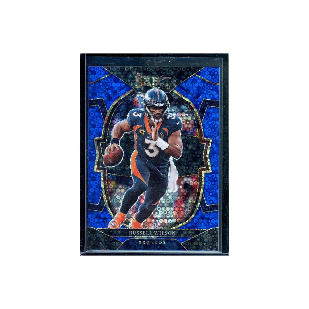 Russell Wilson 2022 Panini Select Football Blue Disco /25